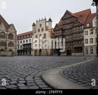 Hildesheim Marktplatz - place du marché Banque D'Images