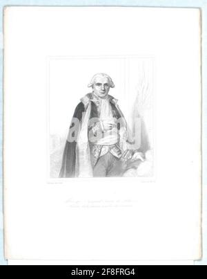 Monge, comte peluses, gaspard. Banque D'Images