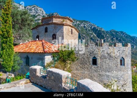 Dollma Bektashi Teqe au château de Kruja en Albanie Banque D'Images