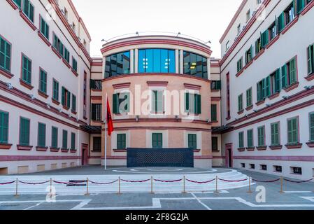 Ministère de l'intérieur à Tirana, Albanie Banque D'Images