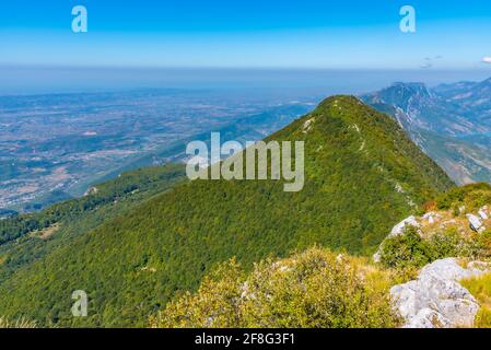 Mont Tujanit au parc national de Dajti en Albanie Banque D'Images