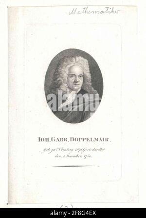 Doppelmayr, Johann Gabriel . Banque D'Images