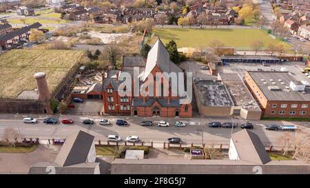 Vue aérienne de la ville de Liverpool au Royaume-Uni Banque D'Images