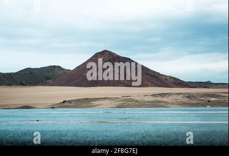 route du désert en arabie saoudite Banque D'Images