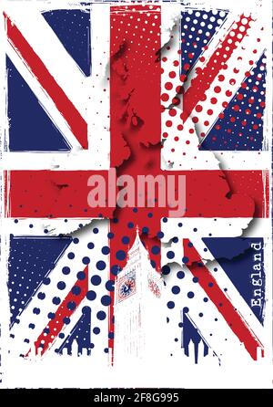 affiche de l'angleterre Illustration de Vecteur