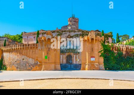 Palais Desvalls au Parc del Laberint d'Horta à Barcelone, Espagne Banque D'Images