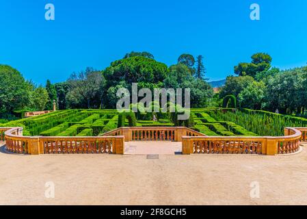 Parc del Laberint d'Horta à Barcelone, Espagne Banque D'Images