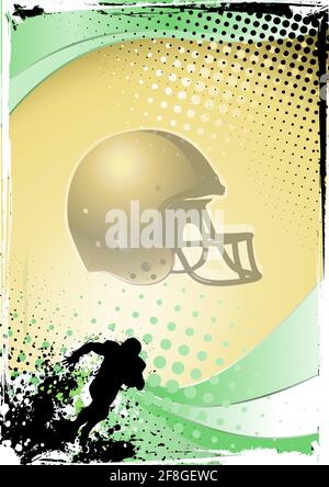 fond d'affiche de football américain Illustration de Vecteur