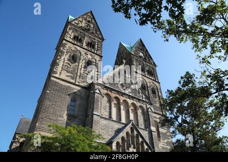 Krefeld en Allemagne. Église catholique Saint-Joseph (St. Josef) dans le district de Stadtmitte. Banque D'Images