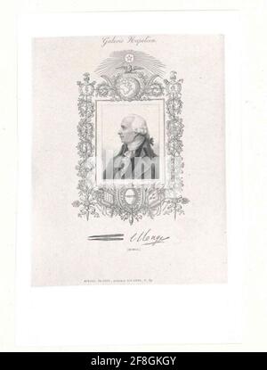 Monge, comte peluses, gaspard. Banque D'Images