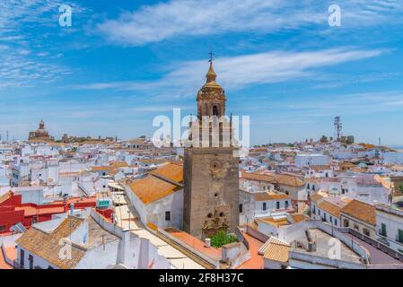 Clocher de l'église San Bartolomé à Carmona, Espagne Banque D'Images