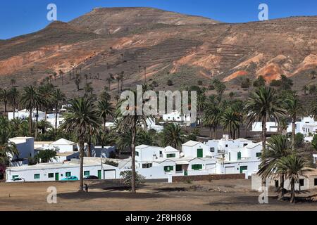 Haria, situé au nord de Lanzarote, îles canaries, espagne Banque D'Images