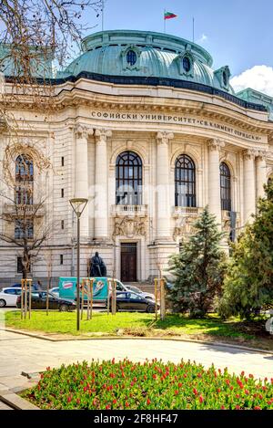 Sofia, Bulgarie - avril 2021 : Cityscape au printemps, HDR image Banque D'Images