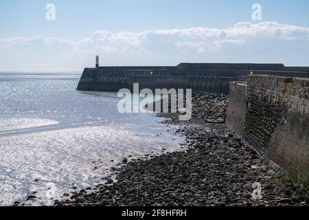 Porthcawl Breakwater Porthcawl Banque D'Images