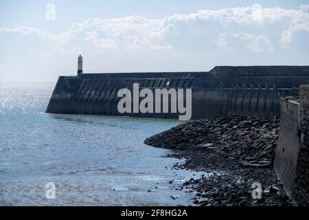 Porthcawl Breakwater Porthcawl Banque D'Images