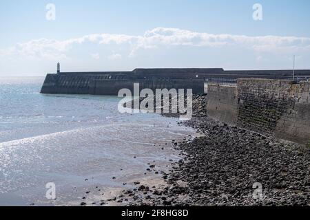 Porthcawl Breakwater Porthcawl Banque D'Images