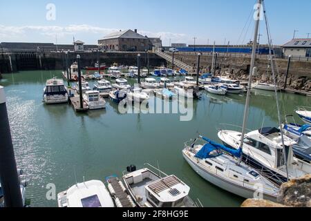 Port de plaisance de Porthcawl Banque D'Images