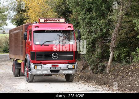 1976 Mercedes camion modèle 1632 Banque D'Images