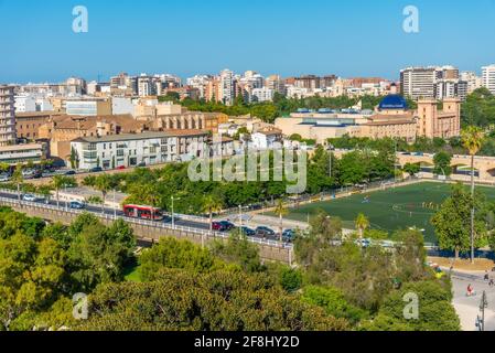 Vue aérienne du monastère royal de la Sainte trinité à Valence, Espagne Banque D'Images