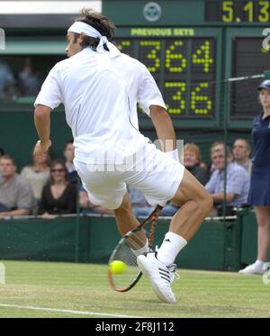 WIMBLEDON 2007 5e JOUR 29/6/07. PAUL NEWMAN PHOTO DAVID ASHDOWNFIMBLEDON 2007 Banque D'Images