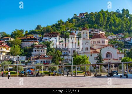 BERAT, ALBANIE, 27 SEPTEMBRE 2019 : cathédrale Saint-Demetrius de Berat, Albanie Banque D'Images