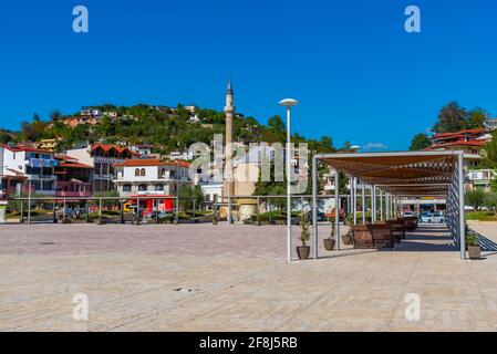 BERAT, ALBANIE, 27 SEPTEMBRE 2019 : vue de la mosquée principale de Berat, Albanie Banque D'Images