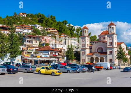 BERAT, ALBANIE, 27 SEPTEMBRE 2019 : cathédrale Saint-Demetrius de Berat, Albanie Banque D'Images