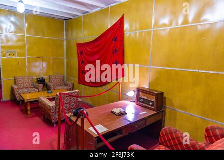 TIRANA, ALBANIE, 29 SEPTEMBRE 2019 : intérieur du musée de l'art Bunk 1 à Tirana, Albanie Banque D'Images