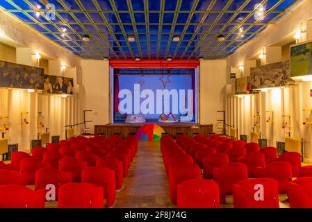 TIRANA, ALBANIE, 29 SEPTEMBRE 2019 : intérieur du musée de l'art Bunk 1 à Tirana, Albanie Banque D'Images