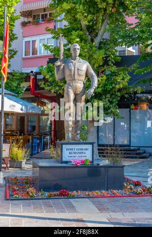 PRIZREN, KOSOVO, 20 SEPTEMBRE 2019 : Mémorial d'Ismet Jashari Kumanova à Prizren, Kosovo Banque D'Images