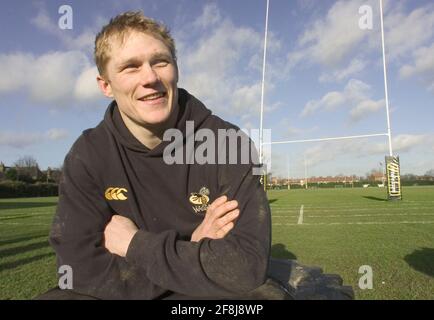 JOSH LEWSEY DE WASPS ET ANGLETERRE 12/1/2005 PHOTO DAVID ASHDOWNRUGBY Banque D'Images