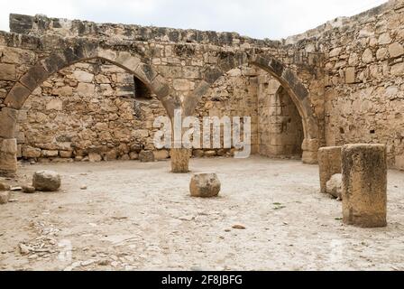 Ruines du château de Kolossi, Limassol, Chypre District Banque D'Images