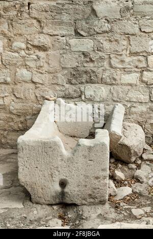 Ruines du château de Kolossi, Limassol, Chypre District Banque D'Images