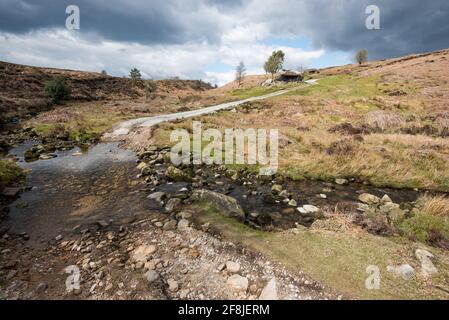 Abaisser le réservoir et les environs de Barden Banque D'Images