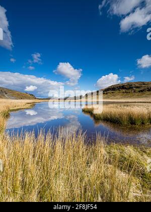 Vue sur la région autour du réservoir de Nant y Moch à Ceredigion, au centre du pays de Galles. Banque D'Images