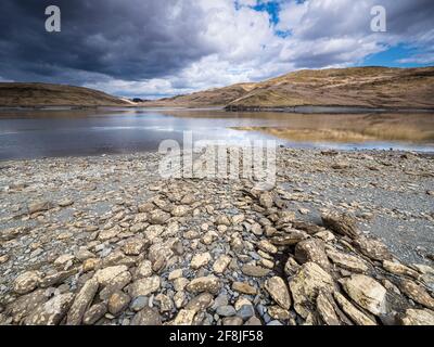 Vue sur la région autour du réservoir de Nant y Moch à Ceredigion, au centre du pays de Galles. Banque D'Images