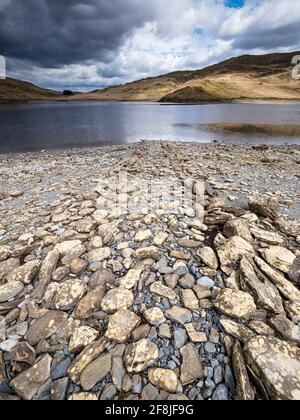 Vue sur la région autour du réservoir de Nant y Moch à Ceredigion, au centre du pays de Galles. Banque D'Images