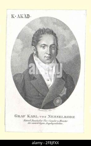 Nesselrode, Karl Robert Graf von. Banque D'Images