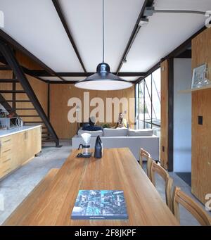 Intérieur d'appartement commun. CÓRDOBA 223, Mexico, Mexique. Architecte: BAAQ , 2019. Banque D'Images