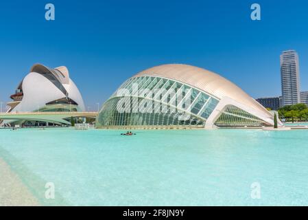 VALENCE, ESPAGNE, 17 JUIN 2019: Palau de les arts Reina Sofia à Valence, Espagne Banque D'Images