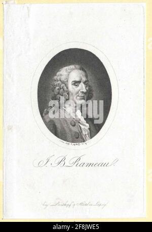 Rameau, Jean Philippe Stecher: Bollinger, Friedrich Wilhelmmaler: Caffieri, Jean-Jacquesverlag: Breitkopf & Härtelverlagsort: Leipzig Banque D'Images
