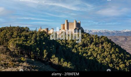 Forteresse Castillo de Xivert dans la Sierra de Irta Espagne Photographie de voyage authentique Banque D'Images