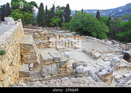 Le Palais de Knossos en Crète, Grèce Banque D'Images