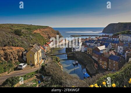 Staithes - North Yorkshire Banque D'Images