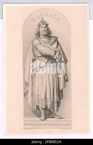 Konrad II., empereur romain-allemand. Banque D'Images