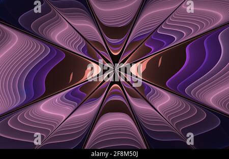 Motif abstrait de différentes couleurs. Fond de kaléidoscope lilas. Une illustration lumineuse pour la conception. Banque D'Images
