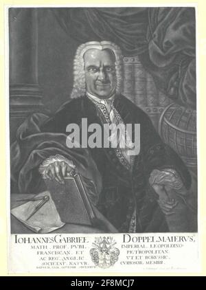 Doppelmayr, Johann Gabriel . Banque D'Images