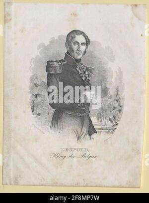 Leopold I, roi des Belges. Banque D'Images