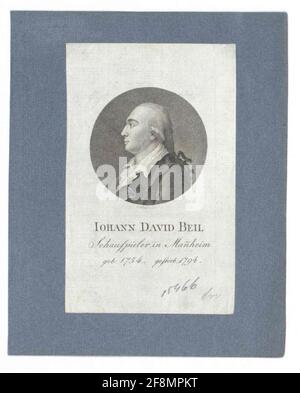 Beil, Johann David. Banque D'Images