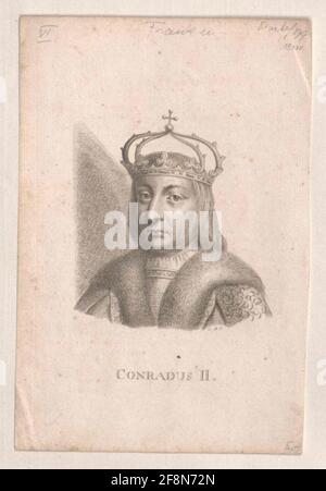 Konrad II., empereur romain-allemand. Banque D'Images